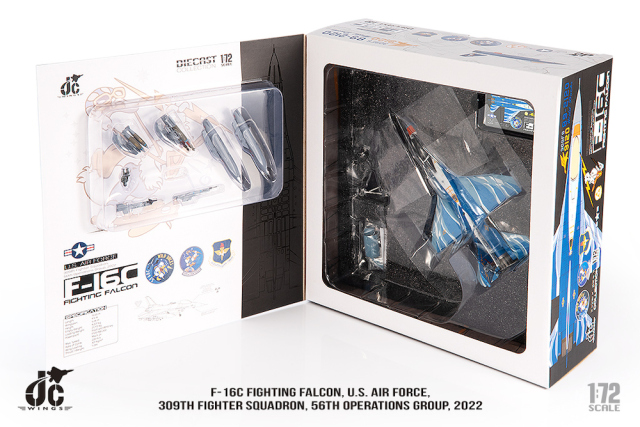 JCW 1/72 (ダイキャスト製) F-16C アメリカ空軍 309th FS 56th