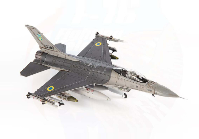 JCW 1/72 (ダイキャスト製) F-16AM ウクライナ空軍 831戦術航空旅団