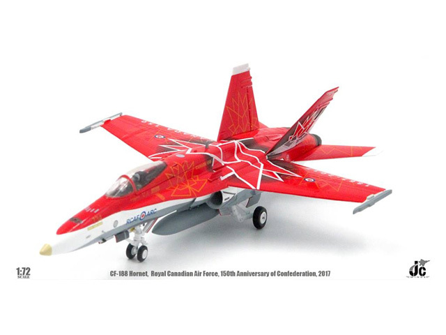 JCW 1/72 (ダイキャスト製) CF-188 カナダ空軍 カナダ建国 150周年 記念塗装機 2017