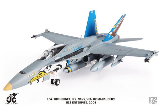JCW 1/72 (ダイキャスト製) F/A-18C アメリカ海軍 VFA-82 マローダーズ