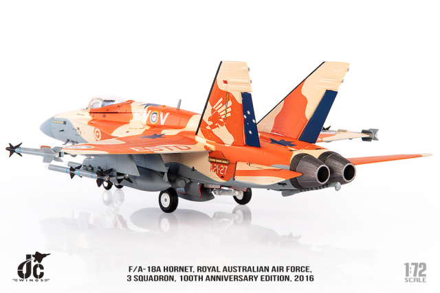 JCW 1/72 (ダイキャスト製) F/A-18A オーストラリア空軍 第3飛行隊 100