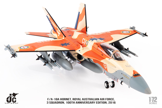 JCW 1/72 (ダイキャスト製) F/A-18A オーストラリア空軍 第3飛行隊 100