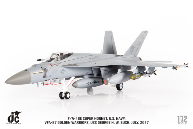JCW 1/72 (ダイキャスト製) F/A-18E VFA-87 Warriors USS George