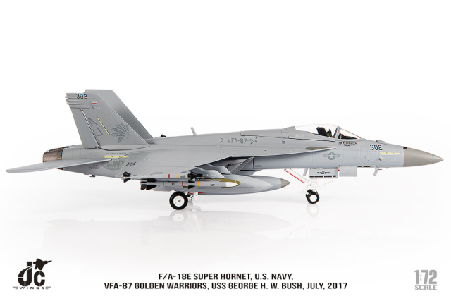 JCW 1/72 (ダイキャスト製) F/A-18E VFA-87 Warriors USS George H. W.