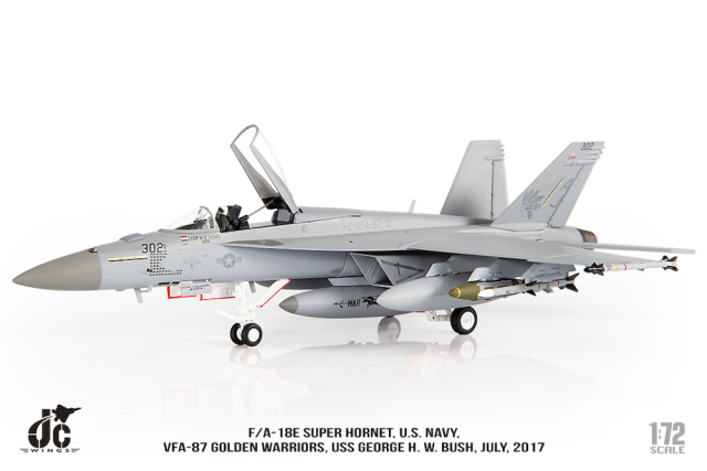 JCW 1/72 (ダイキャスト製) F/A-18E VFA-87 Warriors USS George H. W.
