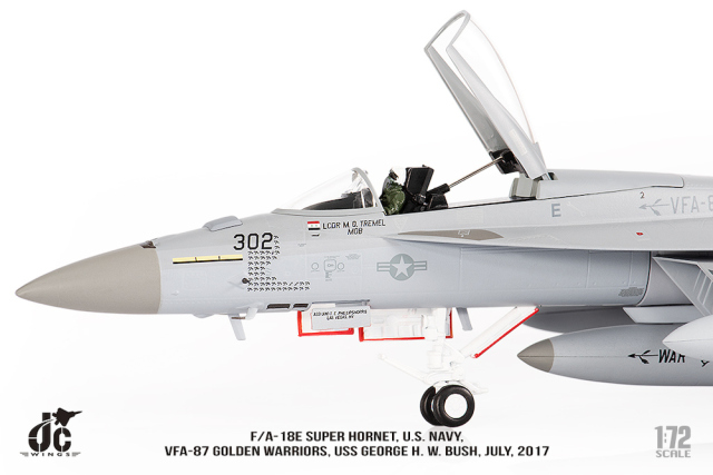 JCW 1/72 (ダイキャスト製) F/A-18E VFA-87 Warriors USS George H. W.