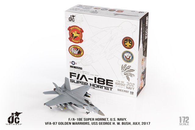 JCW 1/72 (ダイキャスト製) F/A-18E VFA-87 Warriors USS George H. W.