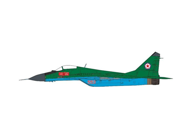 [予約]JCW 1/72 (ダイキャスト製) MiG-29 朝鮮人民軍空軍 第1戦闘航空団 第55航空連隊 2012年