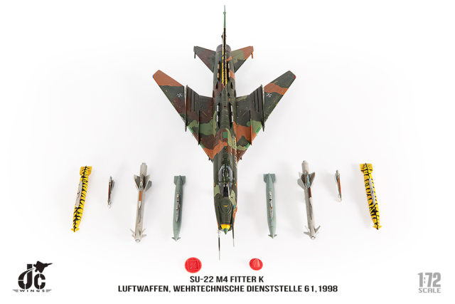 JCW 1/72 (ダイキャスト製) SU-22 M4 ドイツ空軍 WTD61 1998年