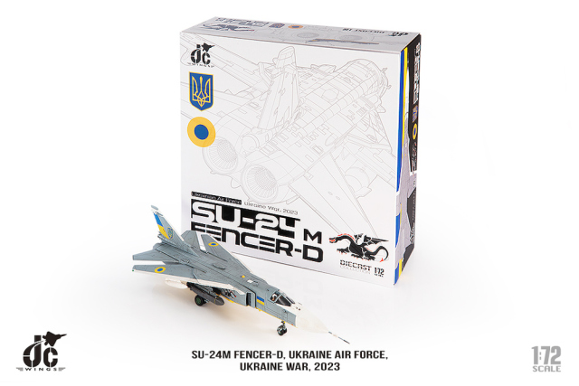 JCW 1/72 (ダイキャスト製) SU-24M ウクライナ空軍 Ukraine War 2023