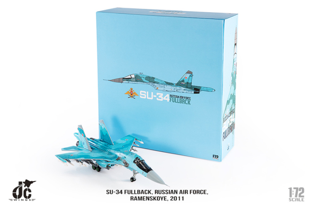 JCW 1/72 (ダイキャスト製) SU-34 ロシア空軍 ラメンスコエ空軍基地