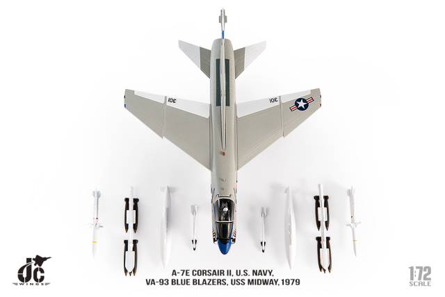 JCW 1/72 (ダイキャスト製) A-7E アメリカ海軍 VA-93 ブルーブレイザー