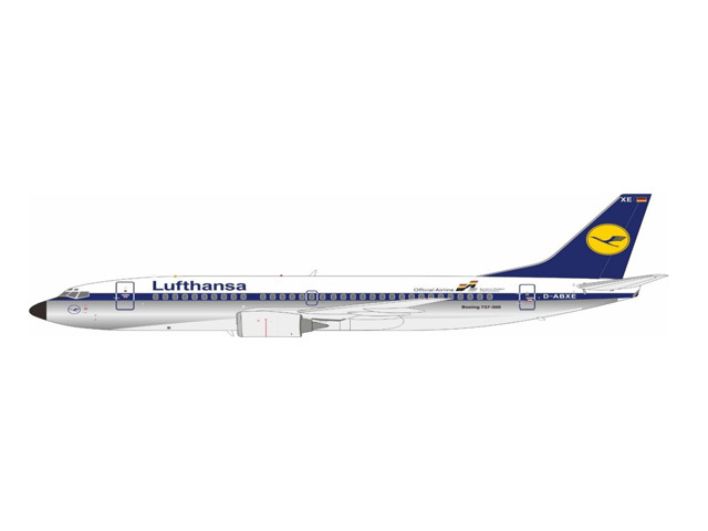 [予約]JFOX MODELS 1/200 (ダイキャスト製) 737-300 Lufthansa UEFA DABXE