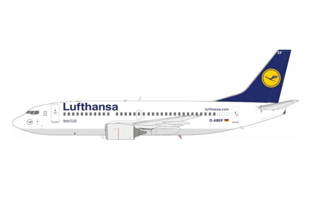 [予約]JFOX MODELS 1/200 (ダイキャスト製) 737-300 Lufthansa D-ABEF