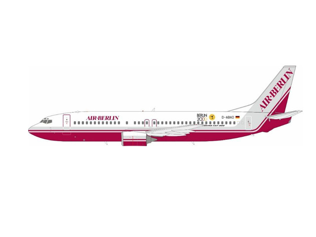 [予約]JFOX MODELS 1/200 (ダイキャスト製) 737-400 Air Berlin “Berlin 2000” D-ABAD