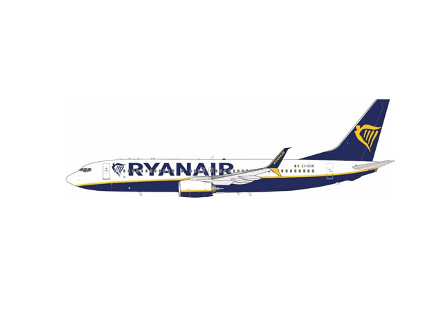 [予約]JFOX MODELS 1/200 (ダイキャスト製) 737-800(WL) Ryanair EI-GXK