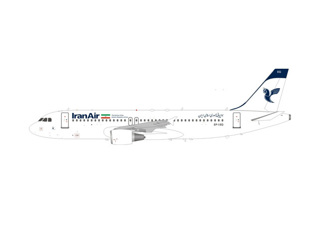JFOX MODELS 1/200 (ダイキャスト製) A320-200 イラン航空 EP-IEG ガリバー