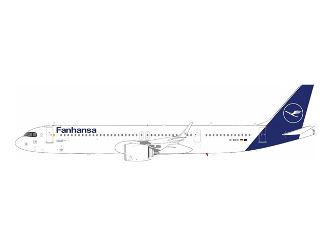 [予約]JFOX MODELS 1/200 (ダイキャスト製) A321-200NX Lufthansa "Fanhansa" D-AIEH