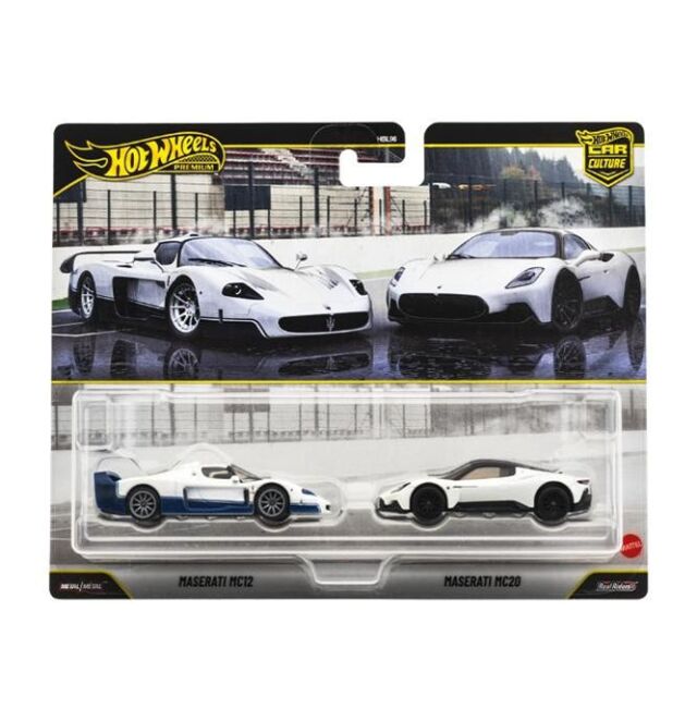 Hot Wheels 1/64 (ダイキャスト製) プレミアム2パック マセラティ MC12