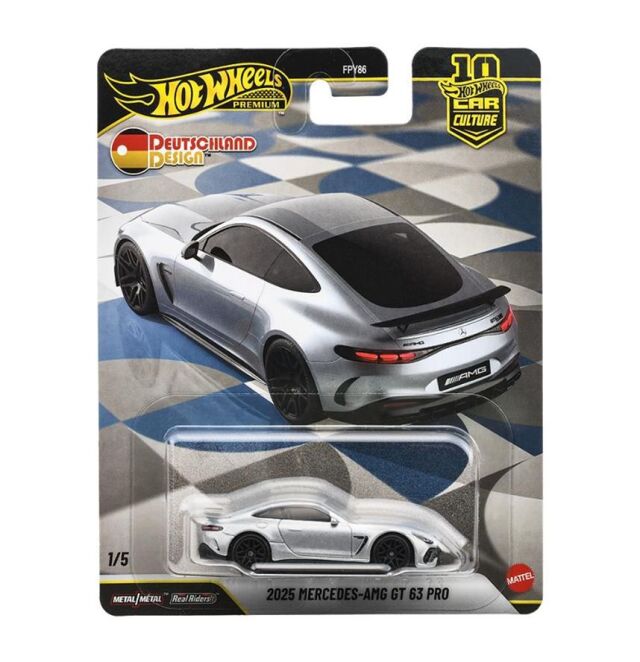 [予約]Hot Wheels 1/64 (ダイキャスト製) カーカルチャー ドイチュラント デザイン 2025 メルセデス-AMG GT 63 プロ