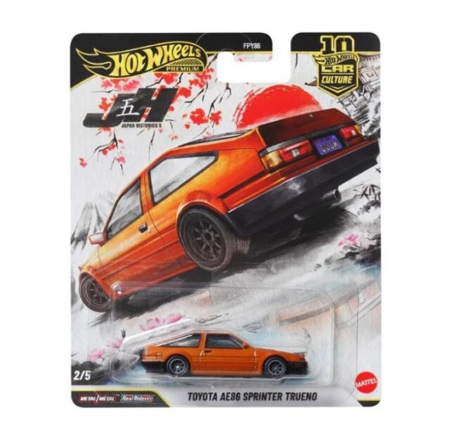 Hot Wheels  (ダイキャスト製) カーカルチャー ジャパンヒストリックス5 トヨタ AE86 スプリンター トレノ