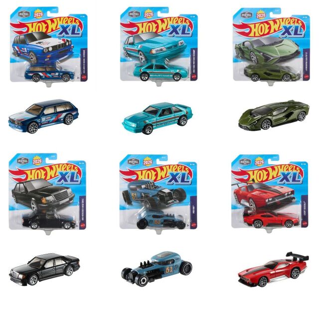 [予約]Hot Wheels 1/43 (ダイキャスト製) XL ベーシックカー アソート