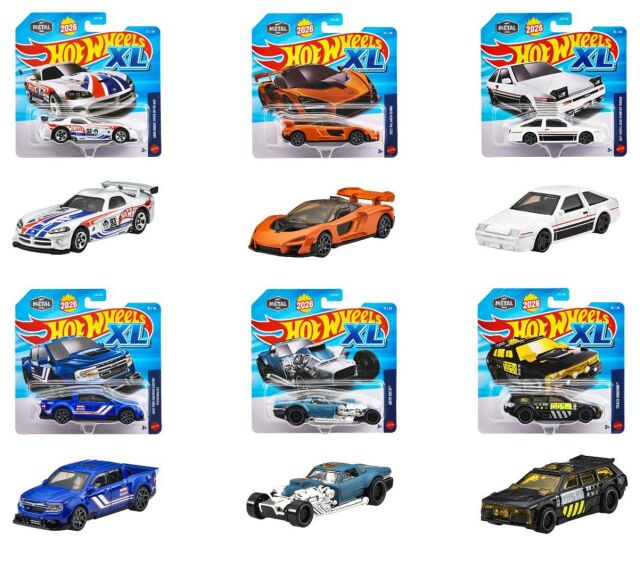 [予約]Hot Wheels 1/43 (ダイキャスト製) XL ベーシックカー アソート