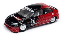 Johnny Lightning（ジョニーライトニング） 1/64 MIJOエクスクルーシブ 1998 ホンダ　シビック　ADVAN/YOKOHAMA