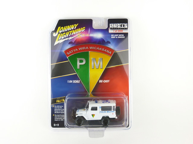 Johnny Lightning（ジョニーライトニング）1/64 ランドクルーザー インドネシア陸軍 憲兵隊