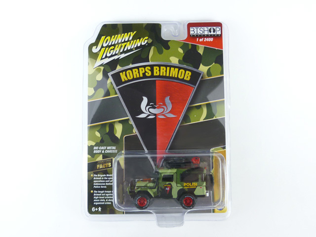 Johnny Lightning（ジョニーライトニング）1/64 ランドクルーザー インドネシア "BRIMOB"