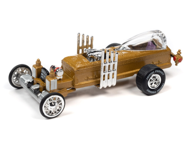 Johnny Lightning（ジョニーライトニング）1/64 トリビアル パスート ドラギュラ ゴールド ポーカーチップ付