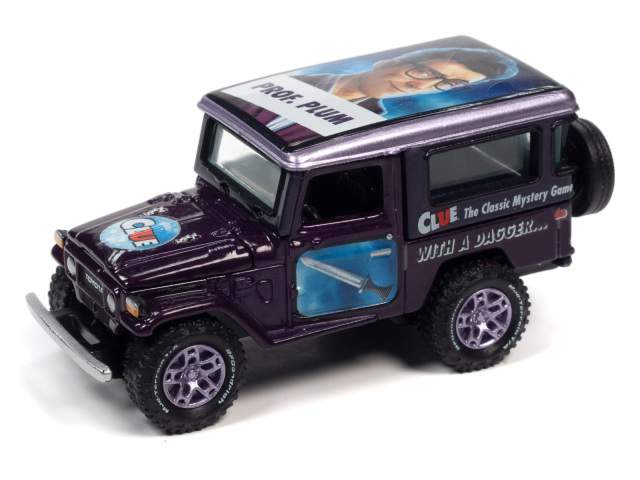 Johnny Lightning（ジョニーライトニング）1/64 モダン クルー 1980 ランドクルーザー プラム教授 ポーカーチップ付