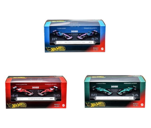 [予約]Hot Wheels 1/64 (ダイキャスト製) プレミアム レース 2パックアソート