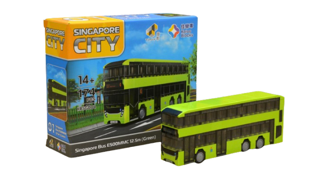 TINY（タイニー）Tiny City x Kalos Blocks エンバイロ500 MMC 12.5m シンガポールバス グリーン