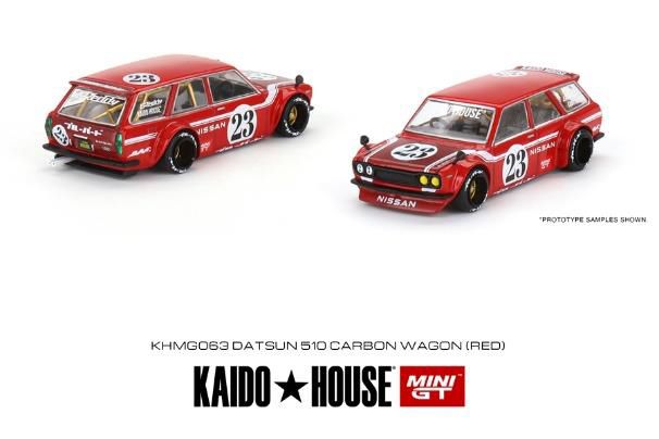 MINI GT 1/64 ダットサン KAIDO 510 ワゴン カーボンファイバー V2(右ハンドル)
