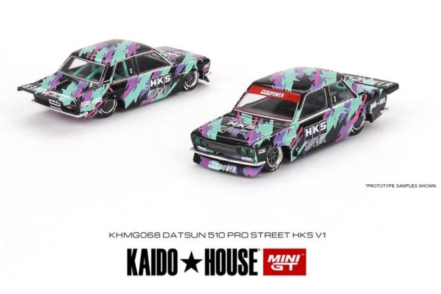 MINI GT 1/64 ダットサン KAIDO 510 プロストリート HKS V1(左ハンドル)
