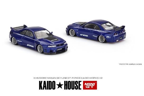 MINI GT 1/64 Nissan スカイライン GT-R R33 Kaido Works V2(右ハンドル)