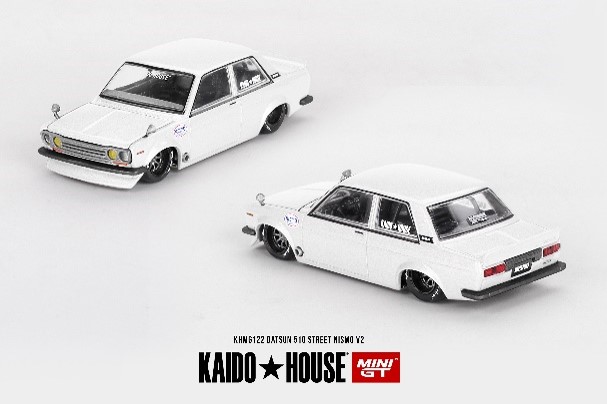 MINI GT 1/64 ダットサン ストリート KAIDO 510 NISMO V2(左