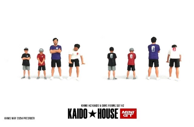 MINI GT 1/64 (ダイキャスト製) KAIDO HOUSE フィギュアセット Kaido & Sons V2