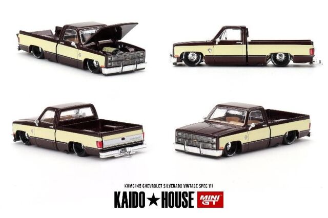 MINI GT 1/64 シボレー シルバラード KAIDO ヴィンテージスペック V1(左ハンドル)