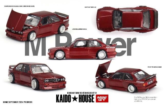 MINI GT 1/64 (ダイキャスト製) BMW M3 (E30) Kaido GT V1(左ハンドル)
