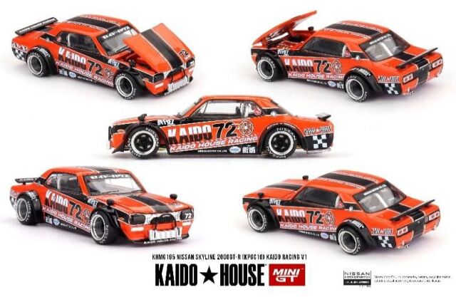 MINI GT 1/64 (ダイキャスト製) Nissan スカイライン 2000GT-R (KPGC10)Kaido Racing V1 (右ハンドル)