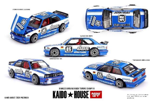 [予約]MINI GT 1/64 (ダイキャスト製) BMW M3 KAIDO Touring Champ V1(左ハンドル)