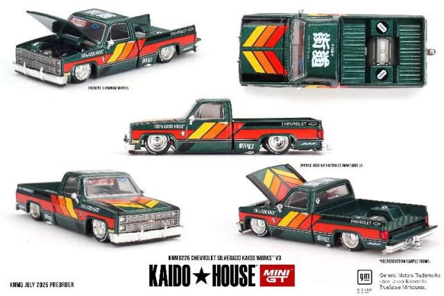 MINI GT 1/64 (ダイキャスト製) シボレー シルバラード KAIDO WORKS V3(左ハンドル)