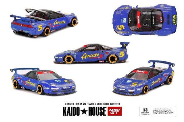 [予約]MINI GT 1/64 (ダイキャスト製) Honda NSX TAMIYA x KAIDO HOUSE "アバンテ" V1(左ハンドル)
