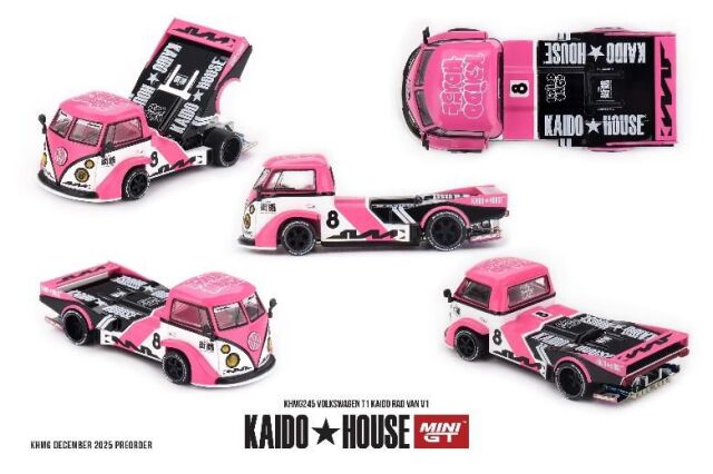 [予約]MINI GT 1/64 (ダイキャスト製) フォルクスワーゲン T1 KAIDO RADVAN V1(左ハンドル)