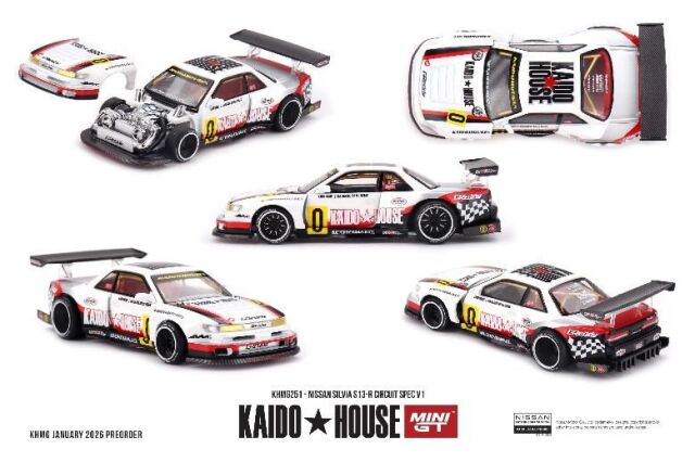 [予約]MINI GT 1/64 (ダイキャスト製) Nissan シルビア S13-R Circuit Spec V1(右ハンドル)
