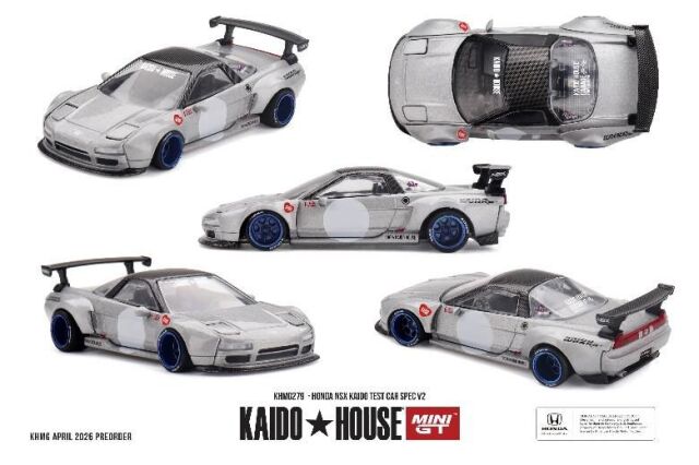 [予約]MINI GT 1/64 (ダイキャスト製) Honda NSX Kaido Test Car Spec V2(左ハンドル)