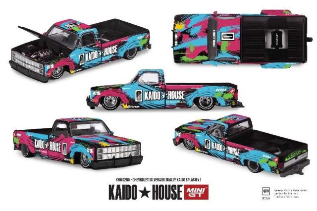 [予約]MINI GT 1/64 (ダイキャスト製) シボレー シルバラード デューリー Kaido Splash V1(左ハンドル)