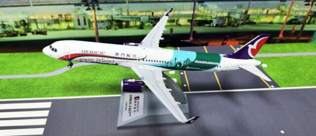 KJ Models 1/200 (ダイキャスト製) A321-200NX Air Macau B-MBQ Macau  Welcomes You